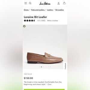 Sam Edelman Loraine Bit Loafer - Cedarwood Leather - Size 7 - Good